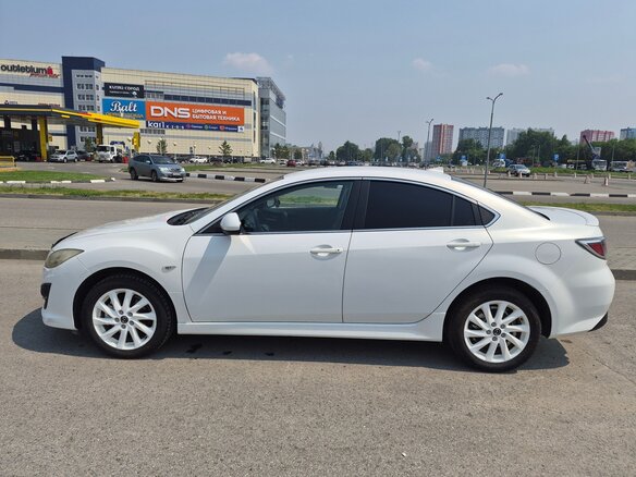 2012 Mazda 6 II (GH) Рестайлинг, белый, 1150000 рублей - вид 5