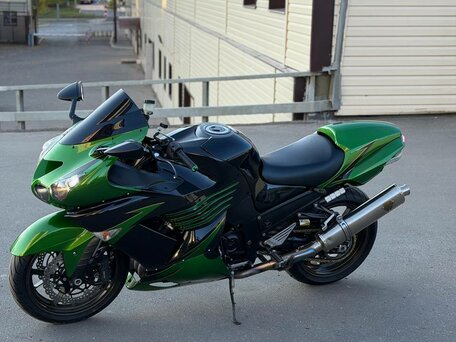 2007 Kawasaki ZZR 1400, зелёный, 635000 рублей, вид 2