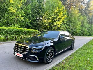 2022 Mercedes-Benz S-Класс 450 Long 4MATIC VII (W223), чёрный, 8750000 рублей, вид 1
