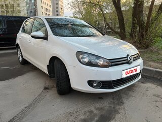 2010 Volkswagen Golf VI, белый, 740000 рублей, вид 3