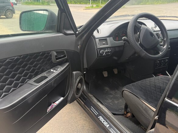 2008 Lada (ВАЗ) Priora I, чёрный - вид 7