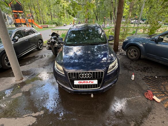 2008 Audi Q7 I (4L), синий, 1450000 рублей - вид 1