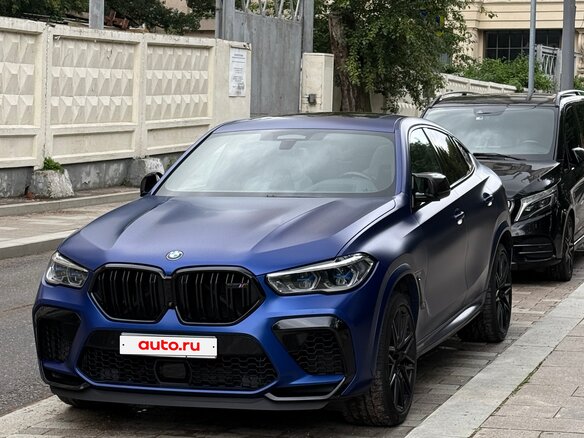 2021 BMW X6 M Competition III (F96), синий, 11800000 рублей - вид 3