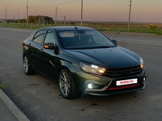2017 Lada (ВАЗ) Vesta I, зелёный, 970000 рублей, вид 2