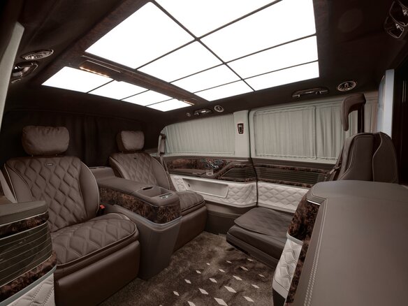 2026 Mercedes-Benz V-Класс Extra Long 300 d экстра длинный III (W447) Рестайлинг 2, чёрный, 44300000 рублей - вид 5