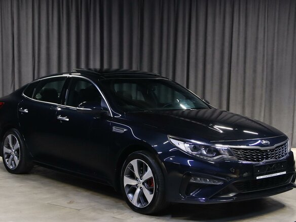 2018 Kia Optima IV Рестайлинг, синий, 1649000 рублей - вид 2