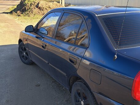 2009 Hyundai Accent ТагАЗ II, синий, 220000 рублей, вид 2