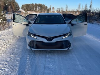 2018 Toyota Camry VIII (XV70), белый, 2350000 рублей, вид 4