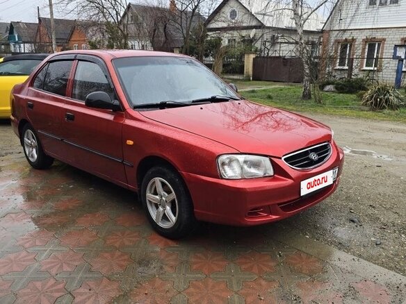 2005 Hyundai Accent ТагАЗ II, красный, 605000 рублей - вид 3