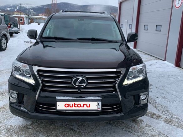 2014 Lexus LX 570 III Рестайлинг, чёрный - вид 1