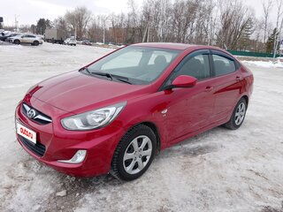2011 Hyundai Solaris I, красный, 729000 рублей, вид 1