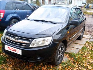 2013 Lada (ВАЗ) Granta I, чёрный, 300000 рублей, вид 2
