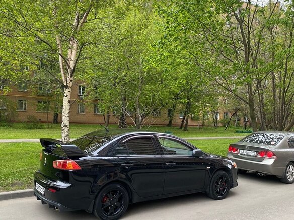 2008 Mitsubishi Lancer X, чёрный, 777777 рублей - вид 8