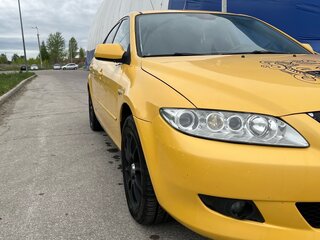 2005 Mazda 6 I (GG), жёлтый, 290000 рублей, вид 4