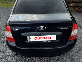 2008 Lada (ВАЗ) Kalina I, чёрный, 415000 рублей, вид 4
