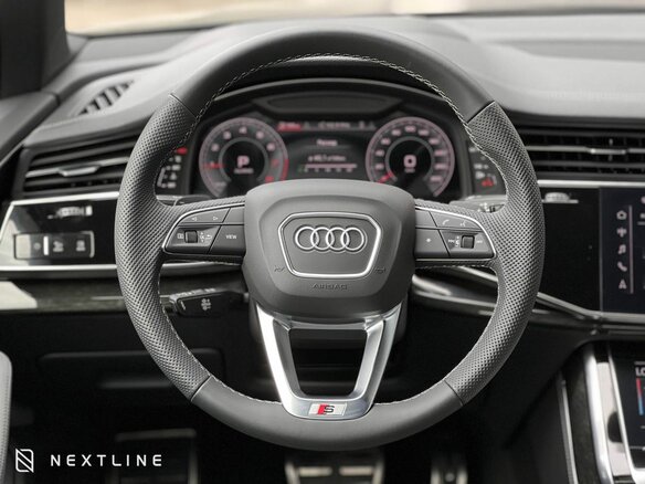 2025 Audi Q7 45 TFSI II (4M) Рестайлинг 2, синий, 11890000 рублей - вид 11