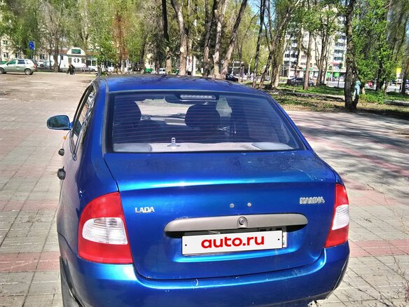 2006 Lada (ВАЗ) Kalina I, синий, 113000 рублей - вид 5
