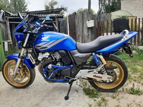 2005 Honda CB 400 Super Four, синий, 385000 рублей, вид 4