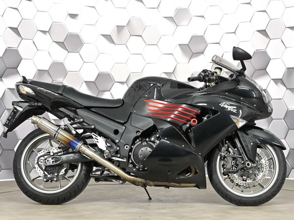 2006 Kawasaki ZZR 1400, чёрный - вид 2