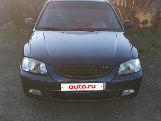 2006 Hyundai Accent ТагАЗ II, синий, 378000 рублей, вид 3