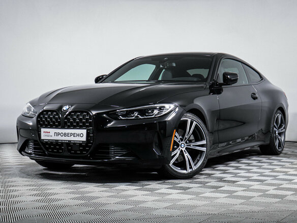 2021 BMW 4 серии 430i G22, G23, G26, чёрный, 4950000 рублей