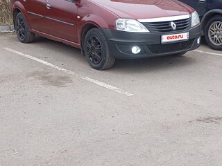 2011 Renault Logan I Рестайлинг, красный, 350000 рублей, вид 1