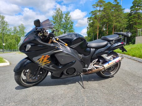 2009 Suzuki GSX 1300 R Hayabusa, чёрный, 1210000 рублей, вид 1