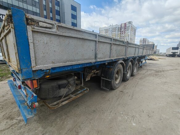 2008 МАЗ Полуприцеп бортовой, синий, 470000 рублей - вид 4