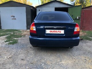 2007 Hyundai Accent ТагАЗ II, синий, 340000 рублей, вид 3