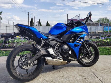 2018 Kawasaki Ninja 650, синий, 700000 рублей, вид 5