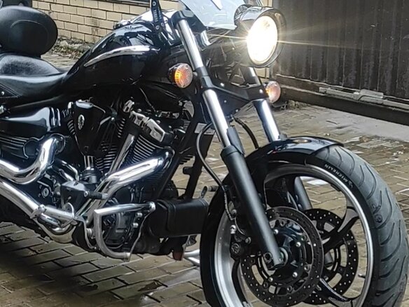 2009 Yamaha XV 1900, чёрный - вид 6