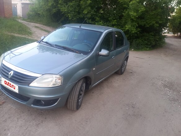 2012 Renault Logan I Рестайлинг, синий, 399000 рублей
