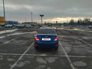 2012 Hyundai Solaris I, синий, 600000 рублей, вид 4