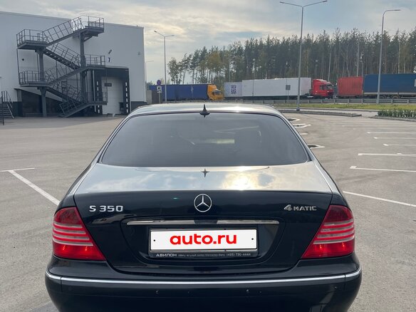 2004 Mercedes-Benz S-Класс 350 IV (W220) Рестайлинг, чёрный, 580000 рублей - вид 6