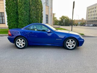 2001 Mercedes-Benz SLK-Класс 230 I (R170) Рестайлинг, синий, 1750000 рублей, вид 4