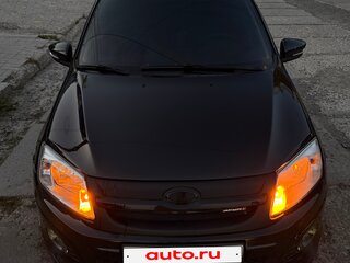 2013 Lada (ВАЗ) Granta I, чёрный, 590000 рублей, вид 3