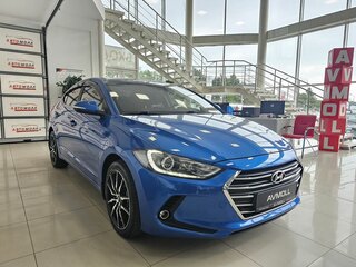2017 Hyundai Elantra VI (AD), синий, 1745000 рублей, вид 4