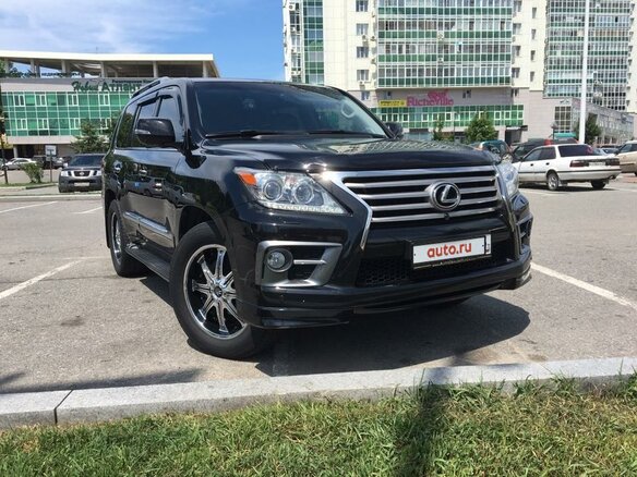 2012 Lexus LX 570 III Рестайлинг, чёрный, 5400000 рублей - вид 5