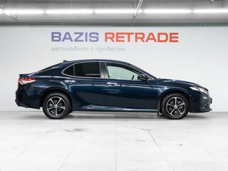 2018 Toyota Camry VIII (XV70), синий, 2300000 рублей, вид 4