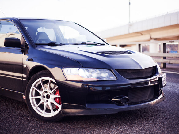 2007 Mitsubishi Lancer Evolution IX, чёрный - вид 6