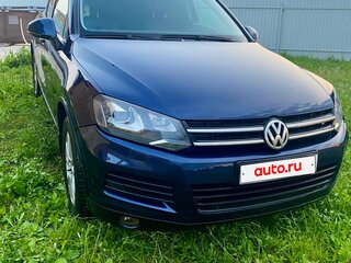 2010 Volkswagen Touareg II, синий, 1750000 рублей, вид 3