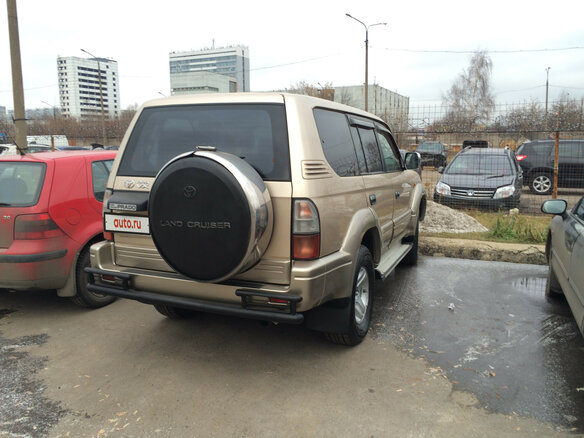 1999 Toyota Land Cruiser Prado 90 Series, бежевый - вид 5