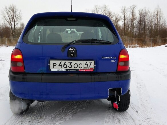 1999 Opel Corsa B, синий - вид 1