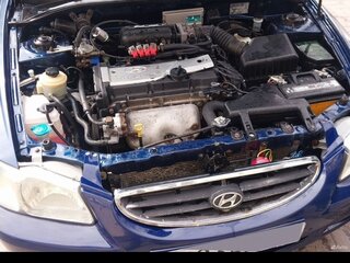 2007 Hyundai Accent ТагАЗ II, синий, 180000 рублей, вид 2