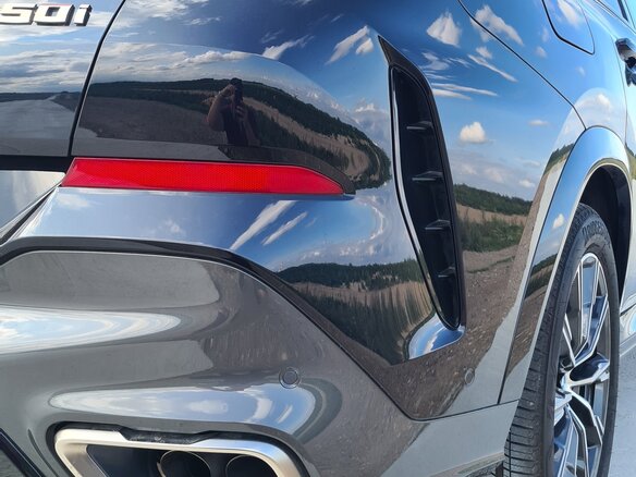2019 BMW X6 M50i III (G06), синий, 6500000 рублей - вид 9