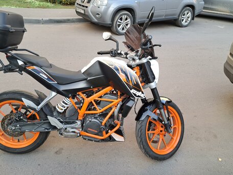 2014 KTM 390 Duke, белый, 300000 рублей, вид 4