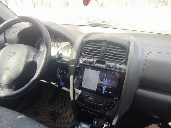 2005 Hyundai Santa Fe I, серебристый, 930000 рублей - вид 7
