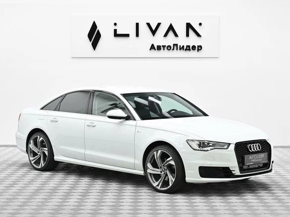 2015 Audi A6 IV (C7) Рестайлинг, белый, 1675000 рублей