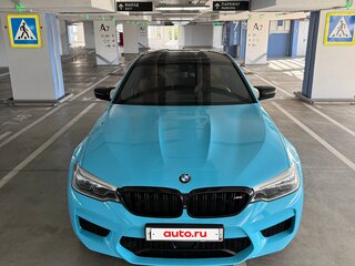 2019 BMW M5 Competition VI (F90), голубой, 9700000 рублей, вид 2