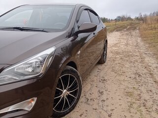 2014 Hyundai Solaris I Рестайлинг, коричневый, 950000 рублей, вид 1